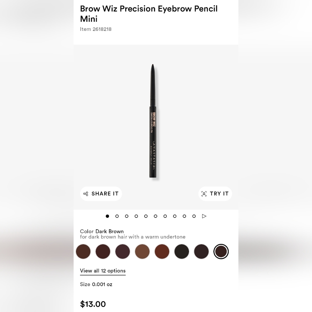 ABH Brow Wiz mini (Dark Brown) - Picture 2 of 7